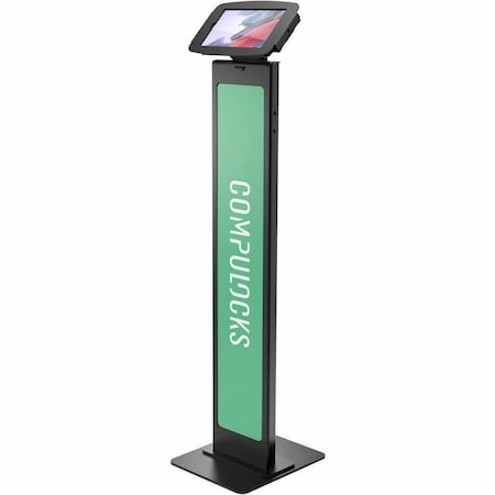 Compulocks Galaxy Tab A8 10.5IN Space Enclosure Brandable Floor Stand Black 140B105GA8SB