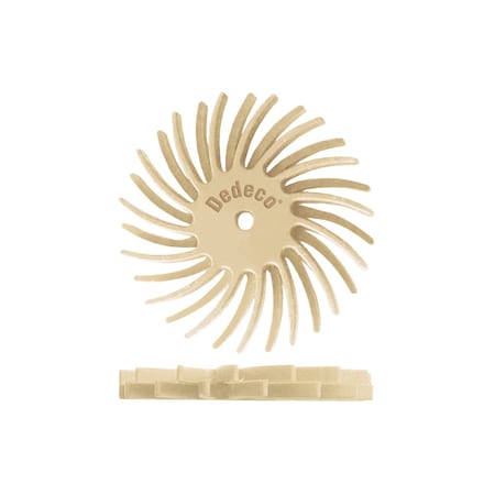 Dedeco SUNBURST 7/8" TC DUAL DMD TAN 400 GRIT, 12PK 1198