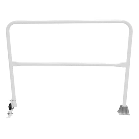 Vestil Steel Dock Safety Swing Gate 5 Ft. Length White SSG-5-WT