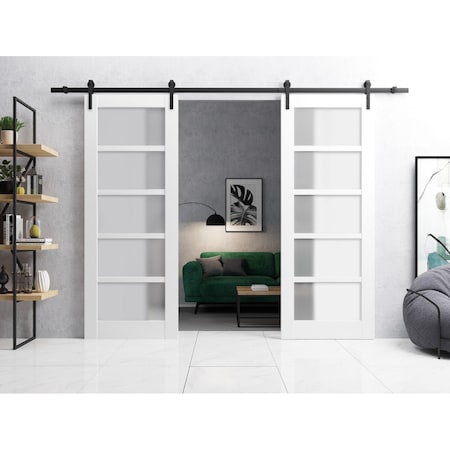 Sartodoors Slab Interior Door, 30" x 84", Concrete QUADRO4002DB-WS-36