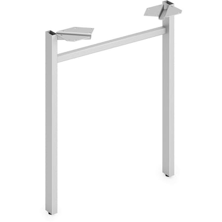 Seatsolutions 24 in. Mod Worksurface U-Leg Support Silver SE3199948