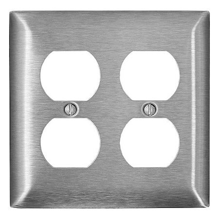 Leviton Wall Plate, Toggle, Stainless Steel SL82