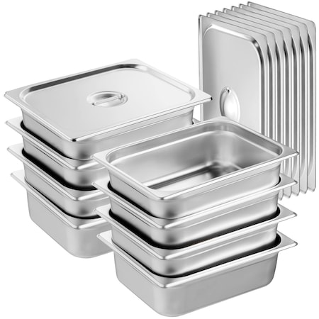 Vevor 6 Pack Full Size Hotel Pans Steam Table Pan Stainless Steel 4" Deep, 6PK UCT8114-6