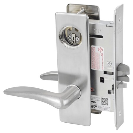Corbin Russwin Storeroom or Closet Mortise Lock, DS Lever, M Escutcheon, Satin Chrome ML2057 DSM 626 LC LH