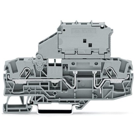 Wago Terminal Block, 3.79" L, 800V, Gray 2006-1631