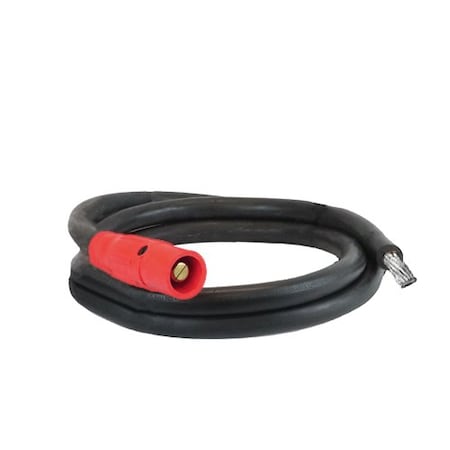 Power Assemblies Type W Pigtail 400A 4/0 AWG Series 16 Male Camlock to Tinned 10 ft, Red 40TW16010MTR