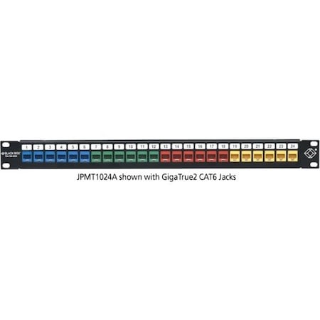 Black Box Gigastation2 High-Density Multimedia Pat, 24-Port, RJ45 JPMT1024A