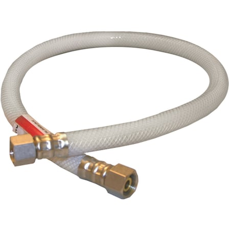 Westlake Pipe & Fittings 3/8'' Cx3/8'' Cx24'' L Braided Poly Vinyl Appliance Water Connector 10/1/2524