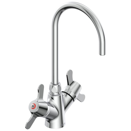 Delta Commercial 25C3 Two Handle Single Shank Mixing Faucet In Chrome 25C3877