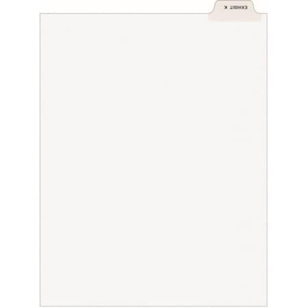 Avery Dennison Avery, Avery-Style Preprinted Legal Bottom Tab Divider, Exhibit K, Letter, White, 25/pk 11950