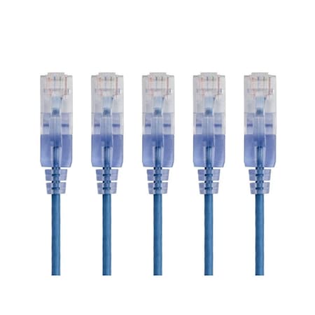 Monoprice SlimRun Cat6A Ethernet Patch Cable - Snagless RJ45_ UTP_ Pure Bare Cop 29445