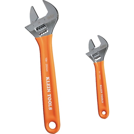 Klein Tools Wrenches, Adj, Extra-Cap, 2-Piece D5072