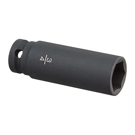 Dewalt Deep Impact Socket, 6 Pt 1/2in, 3/4in SAE DWMT73938OSP