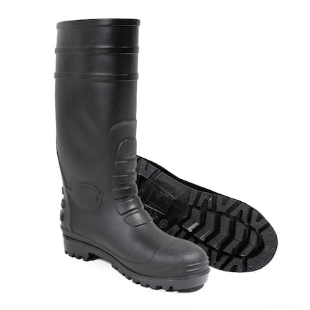 Gemplers Men's Black Bear Rubber Boots, Plain Toe, 15.5 in Height, Black, 10 232648