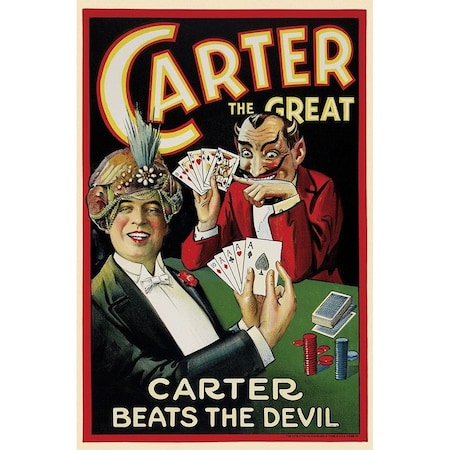 Homeroots Vintage 1922 Carter Vintage Magic Unframed Print Wall Art 393291