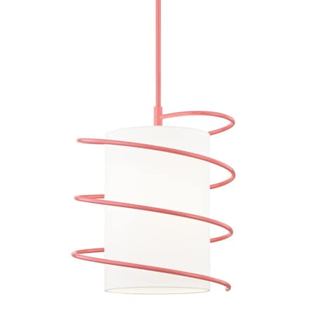 Mitzi Carly 1 Light Pendant 14.75 In. Pink H237701L-PK