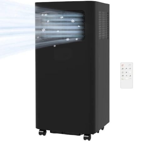 Edendirect 5300 BTU (DOE) Portable Air Conditioner Cools 345 sq. ft. without Heater, Dehumidifier in Black ZRT3971P431356