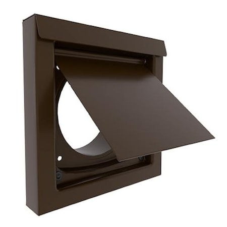 Inovate Brown 4-Inch Flush Vent Without A Collar, Offering Flexible Duct Connection DWV4B