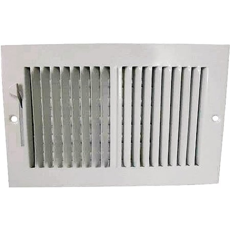 Prosource ProSource SW02-10X6 Sidewall Register, Steel, White SW02-10X6