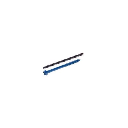 Tapcon 1/4-inch x 3-1/4-inch Climaseal Blue Slotted Hex Head Concrete Screw Anchors 75-PK 24301-75