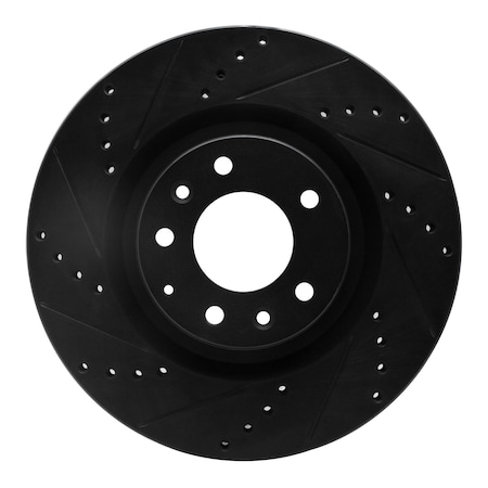 Dynamic Friction Co DFC Brake Rotor - Drilled and Slotted - Black 633-80043L