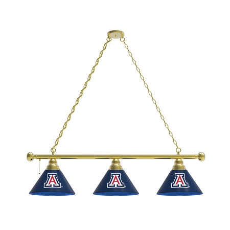 Holland Bar Stool Co Arizona 3 Shade Billiard Light, Brass Fixture BL3BRArizUn