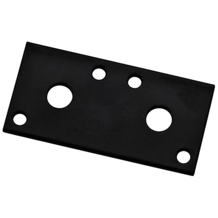 Eat-In N351-454 3 in. Black Powder Coated Steel Mending Brace EA599955