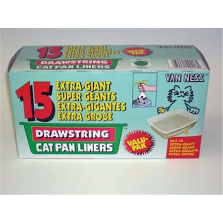 Van Ness Plastic Molding Co Van Ness Plastic Molding Drwstrng Xgiant Cat Pan Liners - DL7-15 VA37406