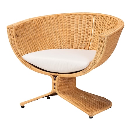 Bali & Pari Reya Natural Rattan Lounge Chair 263-14321-ZORO