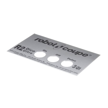Robot Coupe Front Plate, R2 Dice Ultra, Gray 407903