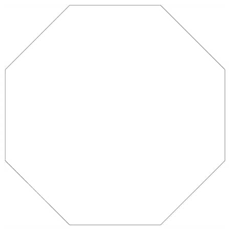Sign Solutions Usa DG3 Dbl .125 36'' Octagon Sheeted Blank, WHITE US12DWT36OCTDBLBLANK