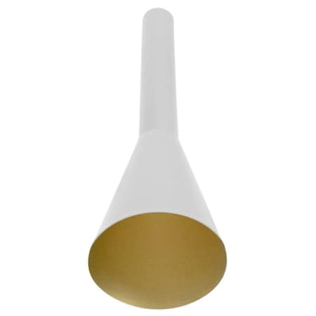 Westgate DECORATIVE CONE REFLECTOR REPLACEMENT FOR LENS CAP OF CMC2, WHITE GOLD, White and Gold CMC2-DCR-WG