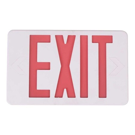 Commercial Electric 14-Watt Equivalent Integrated LED White Exit Sign with Ni-Cad 4.8-Volt Battery EXLEDRG120277
