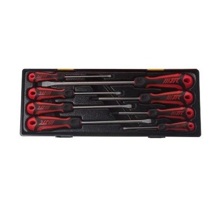 Jtc Auto Tools Heavy Duty Screwdriver Set, Slotted SL3-SL8, Phillips PH1/PH2, 8pcs K7086
