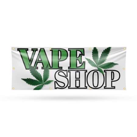 Signmission Vape Shop, 36 Inch x 96 Inch, Vinyl Banner B-96-30907