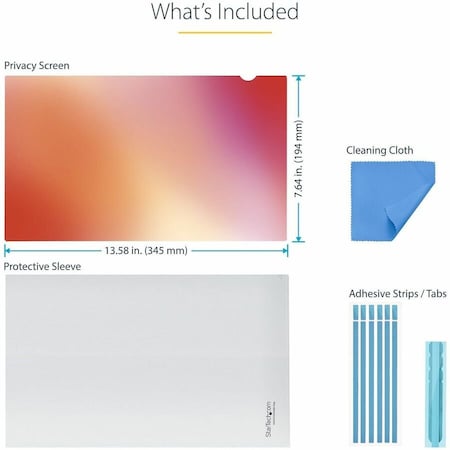 Startech.Com 15.6IN 16:9 GOLD LAPTOP PRIVACY SCREEN, REVERSIBLE FILTER W/ENHANCED PRIVACY, COMPUTER 156G-PRIVACY-SCREEN