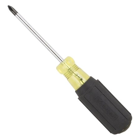 Vulcan Screwdriver, No 1 Drive, Phillips Drive, 6-3/4 in OAL, 3 in L Shank, Plastic/Rubber Handle MP-SD10