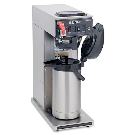 Bunn Airpot Coffee Brewer, 1370 W, 1 Cup, Stainless Steel 230010006