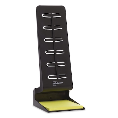 Notetower Mini Note Holder, Plastic, Black NTR350-1
