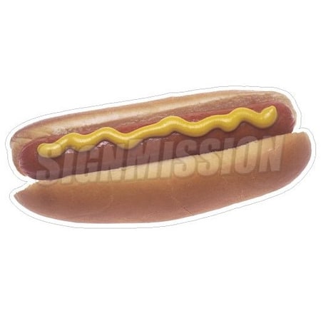 Signmission Hotdog, 12 Inch, Decal D-Hotdog