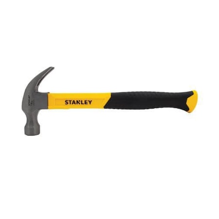Stanley Claw Hammer, 13 in OAL, Smooth Surface, 20 oz High Carbon Steel Head, Rip Claw, Fiberglass Handle STHT51512