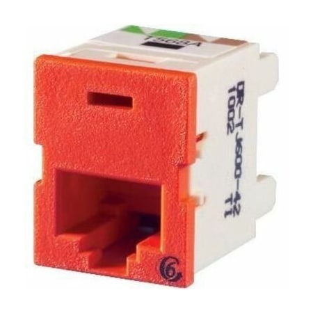 Ortronics 1-PORT MOD JACK 110 8W8P UTP, T568A/B CAT6 IP5 CLARITY6 TJ600-42