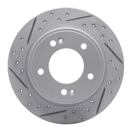 Dynamic Friction Co DFC Geoperformance Rotor - Drilled and Slotted 830-03037L