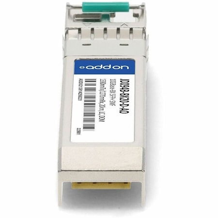 Add-On HP COMPATIBLE TAA COMPLIANT 10GBASE-BX SFP+ TRANSCEIVER SMF, 1330NMTX/127 JD094B-BX20-D-AO