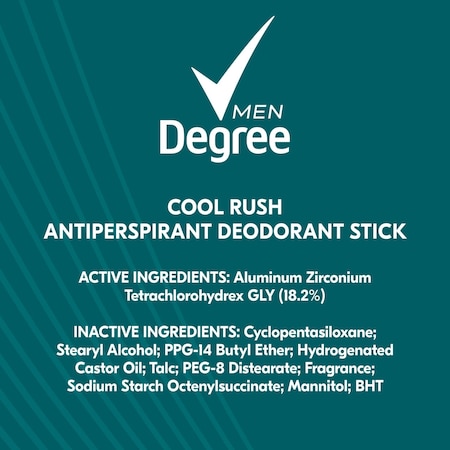Degree Cool Rush Antiperspirant and Deodorant, 2.7 Ounce, 12PK 67141373