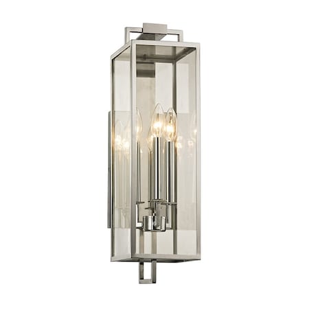Troy Lighting Beckham 3 Light Wall Sconce 6 In. Stainless Steel B6532-SS