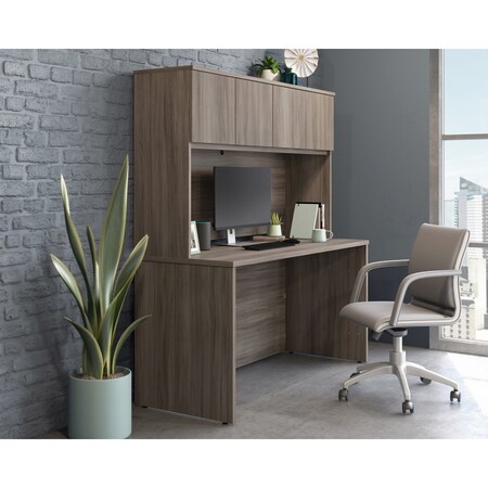 Officeworks By Sauder Affirm 60 in. Desk & 60 in. Hutch He Ste A2 431834