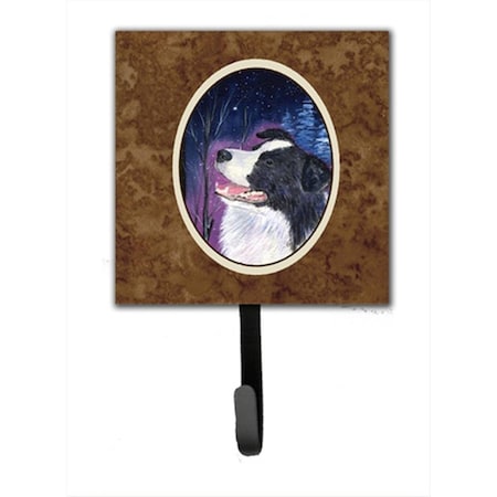 Carolines Treasures Starry Night Border Collie Leash Holder Or Key Hook SS8369SH4