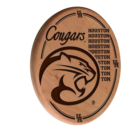 Holland Bar Stool Co University of Houston 13" Laser Engraved Solid Wood Sign WSgnLNatHouston