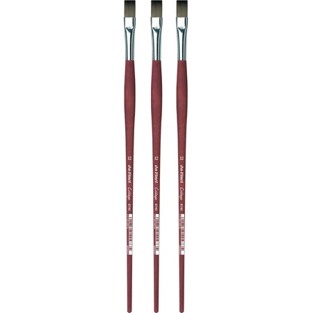 Da Vinci COLLEGE Student Brush, Synthetic, Acrylic & Oil, Flat, Series 8740, Size 12, 3PK VA-8740_12